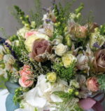 Blushing Meadow: Roses & Seasonal Flowers