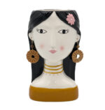 Girl with earrings - Ceramic Pot